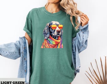 Camiseta psicodélica para perros / Camiseta colorida única para amantes de los perros / Regalo genial para dueños de perros y amantes de los cachorros / Camiseta para amantes de los cachorros / Regalo para amantes de los perros