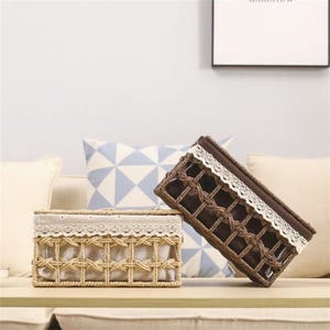 Outdoor,Eco-Friendly,Wicker Basket, Fabric Storage,Coffee Table, Living Room,Cosmetic, Sundries,Creative,Storage Box,Bamboo,Rattan,Handmade.