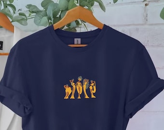 The Muses Embroidered Shirt | Hercules Embroidered T-shirt | Disney World | Disneyland Shirt | Hercules Diva The Muses Retro Shirt