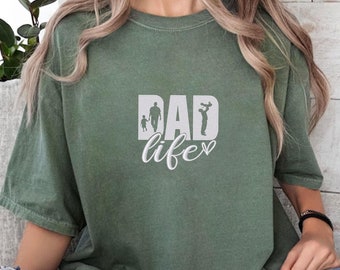 Embroidered Dad Life T-Shirt, Gift for Husband, Perfect Father’s Day Gift From Wife, Daddy Shirt, Best Dad Ever T-Shirt, Comfort Colors Tee
