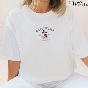 Embroidered DisneyWorld Florida Shirt, DisneyWorld Est 1971 , Disney Vacation T-Shirt, Mickey And Friends Shirt, Mickey Walt Disney Shirt