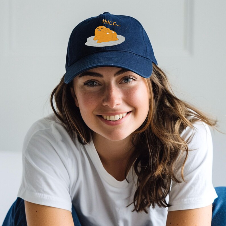 Embroidered Funny Cap, Thicc Chick Hat, Thicc Embroidered Hat, Funny ...