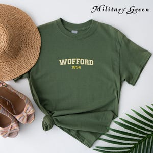 Embroidered Wofford College T-Shirts, Graduation Gift Ideas, Celebrate Wofford College with Est. 1854 Apparel, for Wofford College Alumni