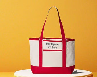 Embroidered Custom Name Deluxe Tote Bag, Customized Initials Name Bag, Your Name Here Bag, Any Name Bag, Personalized Monogram Bag