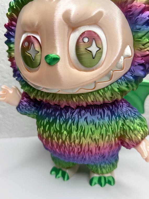 Angel in Clouds | Zimomo Labubu With Moving Eyes | 12” Tall