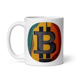 Bitcoin Tribal Pattern Mug