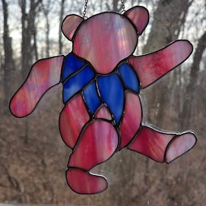 Stained Glass Grateful Dead Bear - Etsy