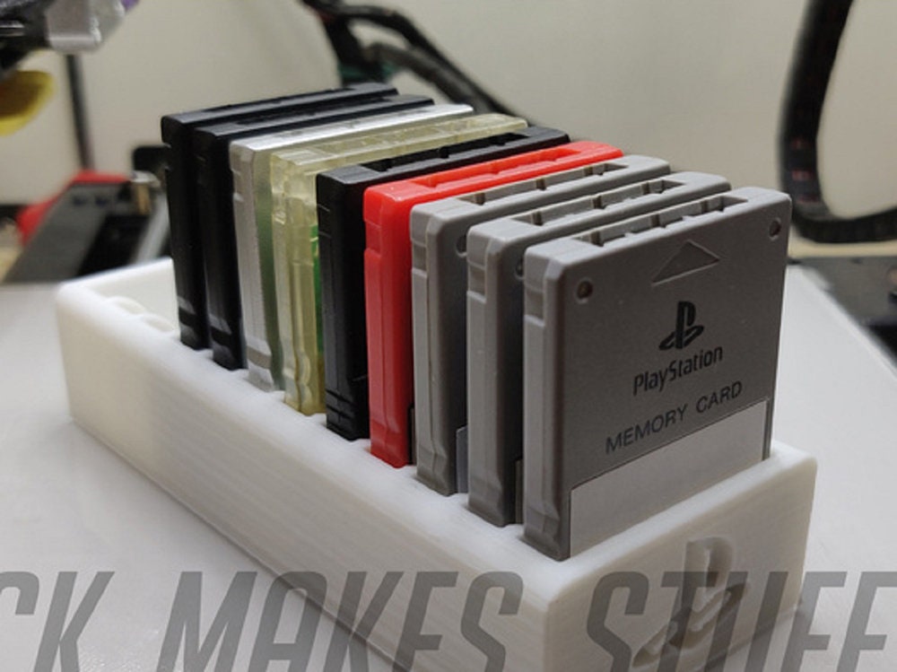 Sony Playstation 2 PS2 PS1 Memory Card Holder Game Save Data
