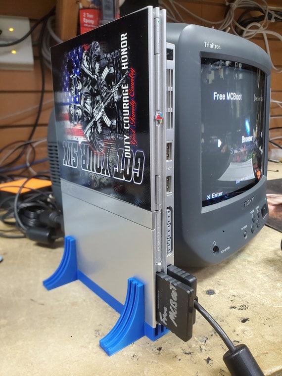 Playstation 2 Fat and Slim Vertical Stands by Retro Frog