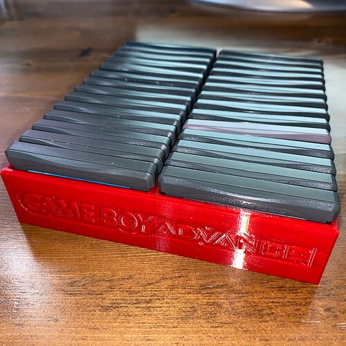 Game Boy Advance GBA Game Tray Stackable Portable Gameboy Cartridge Holder Storage Bulk Organizer Game Cart Case - Holds 32 Games