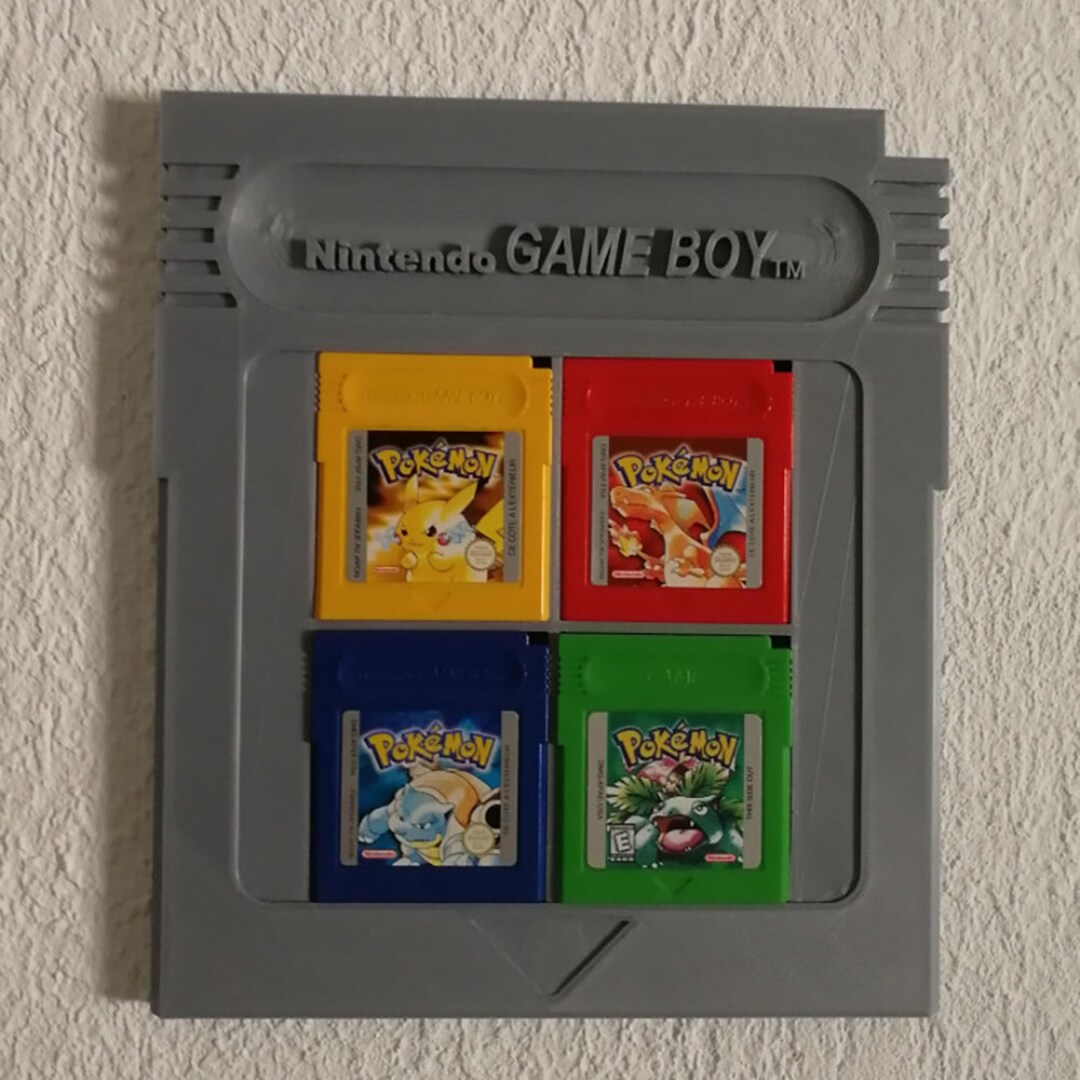 Nintendo Game Boy Giant Cartridge Holder Wall Display Pokemon Mario