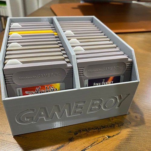Game Boy / Game Boy Color GB GBC Tray Stackable Portable Gameboy Cartridge Holder Storage Bulk Organizer Game Cart Case - Holds 32 Games
