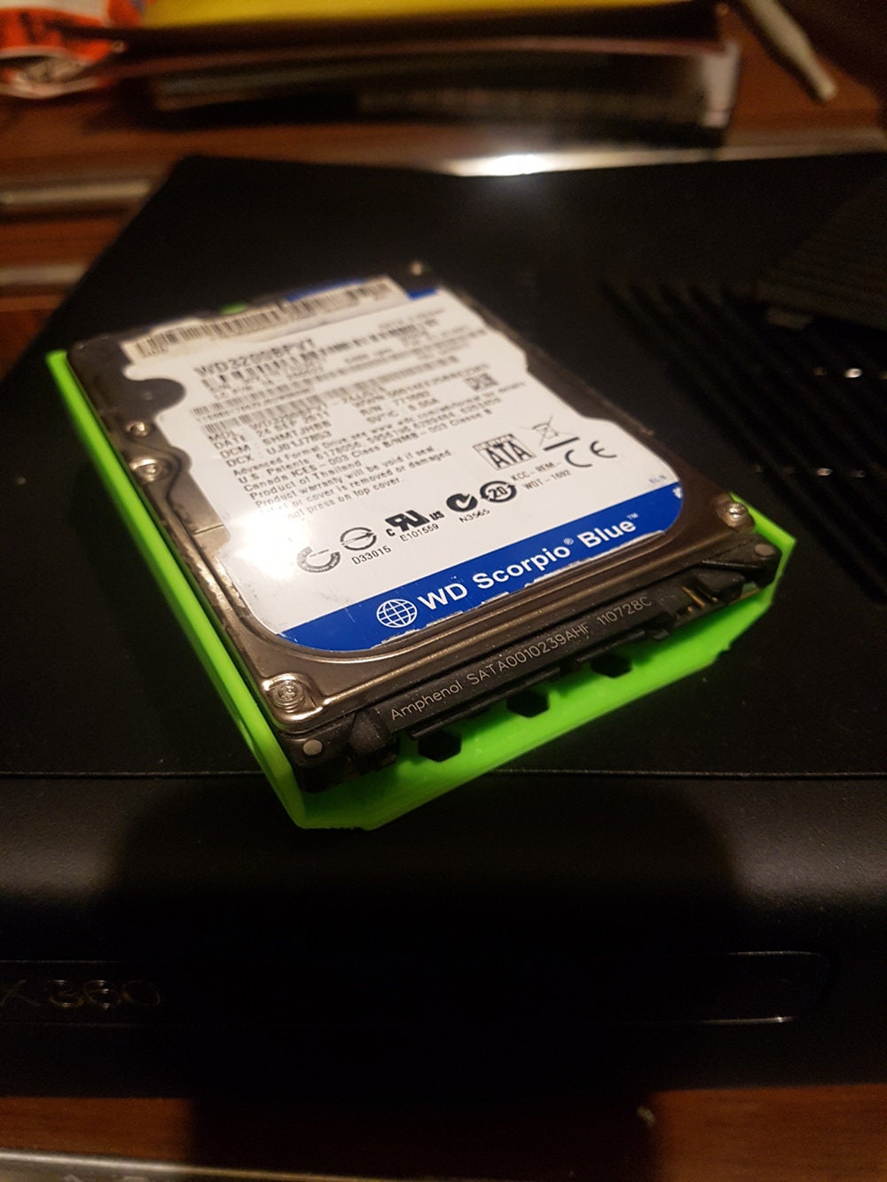 Microsoft Xbox 360 Slim HDD Case Home Brew Tinkering Extra Etsy