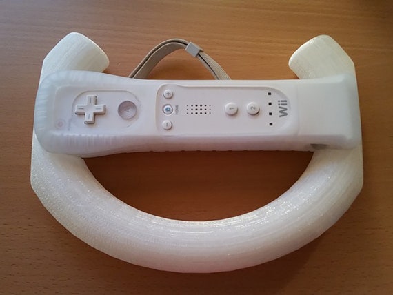 Nintendo Wii Motion Plus Controller Wheel Racing Remote Handle Grip 18  Colors 