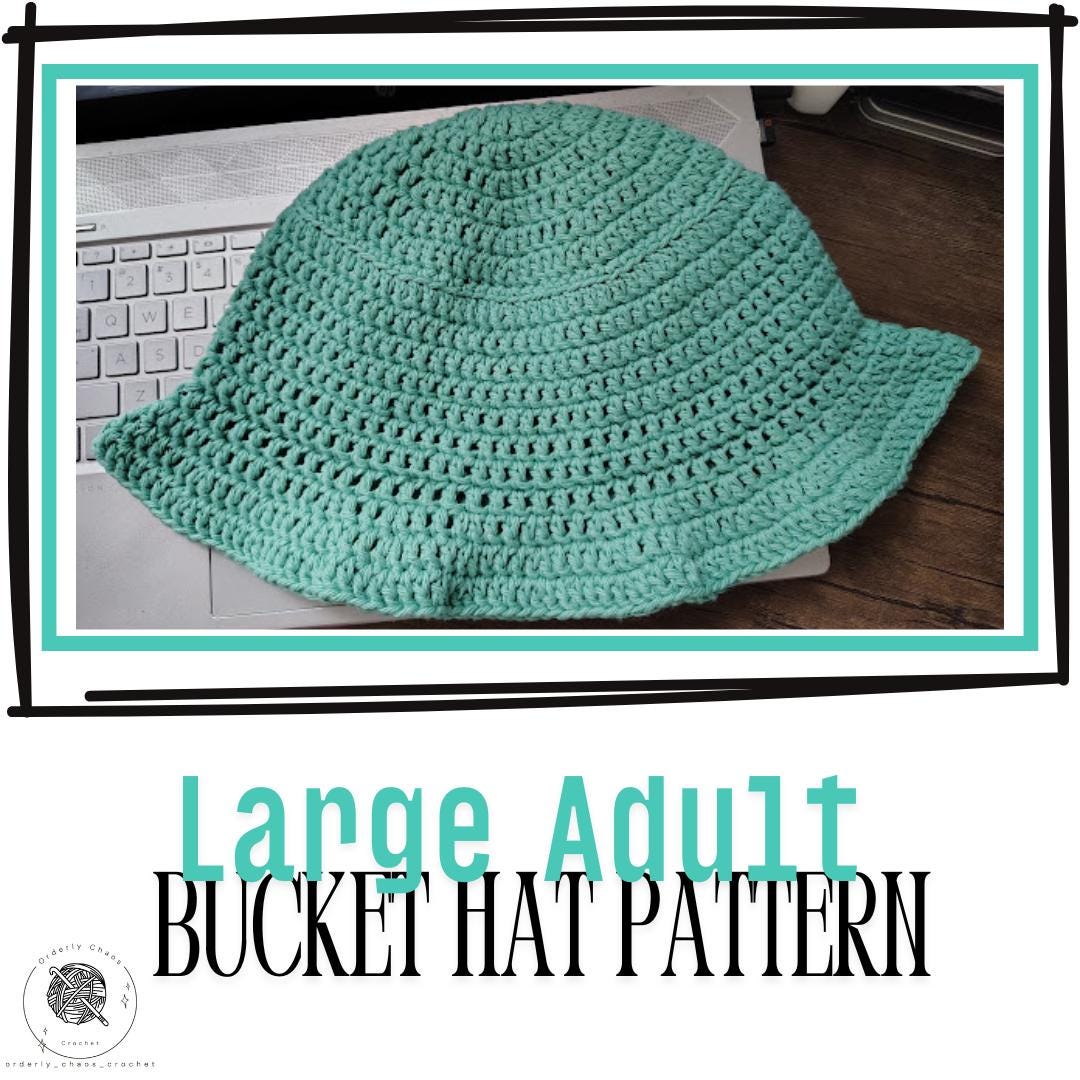 30 Bucket Hat Crochet Patterns for Trendy, Giftable Makes 19 Large Adult Bucket Hat with Two Brim Options