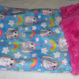 Guinea Pigs Snuggle Sack- Pouch for Guinea Pigs - Whimsical Piggy Print with coordinating Minky fur lining - 11&quot;x12&quot;