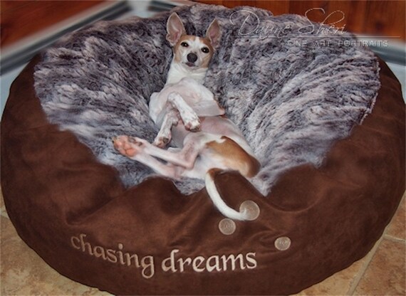 round dog bed with sides