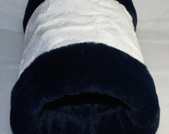 Guinea Pig Tunnel and Snuggle Sack Set - textured minky shell with seal minky lining