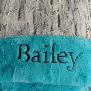 Dog Bed - Burrow Bag -Snuggle Sack - Cuddle Bag - Plush Snuggle Sack  -Includes Embroidered Personalization