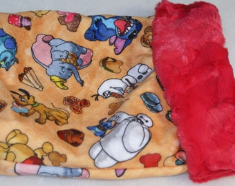 Ultimate Luxury Cuddle Hedgehog - Snuggle Sack- Pouch for Hedgehog - Whimsical print with coordinating Minky fur lining - 9"x9"