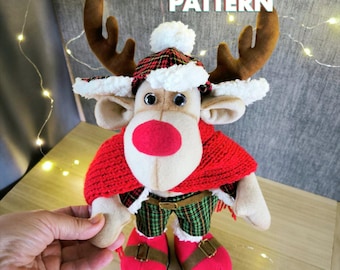 Rodolfo: el pequeño ayudante de Papá Noel en Navidad. 38 cm (15 pulgadas) de alto.