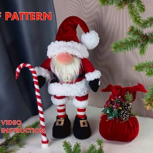 Santa Claus Gnome Sewing Pattern: DIY Scandinavian Christmas (PDF Pattern)