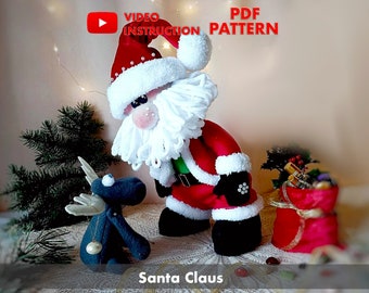 Patrón de costura para gnomo de Papá Noel: Navidad escandinava DIY (Patrón PDF)