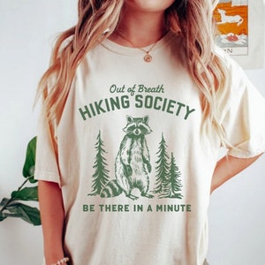 Out Of Breath Hiking Society PNG SVG, Trending Png, Sarcastic Svg, Outdoor Png Design, Hiking Svg, Racoon Sayings Png, Digital Download