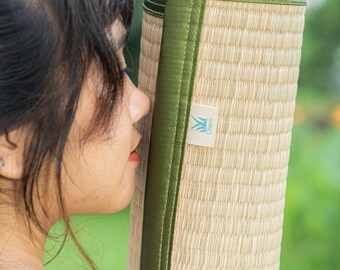 Handvävd Soft Rush Yogamatta: Avslappning i naturliga fibrer