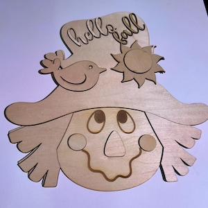 DIY Herbst Türschild Kit, Schild, Vogelscheuche Türschild, Verandaschild, Türschmuck, Türschmuck, saisonaler Türschmuck