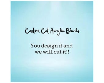 Custom Cut Klare Acryl Rohlinge: DIY Bastelbedarf