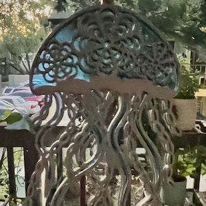 Jellyfish Suncatcher/ window decor/ garden decor