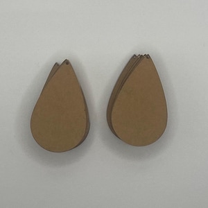 Acrylic Earring Blanks, Acrylic Jewelry, Acrylic Blanks, Acrylic Earrings, Acrylic Teardrop Bead CLEAR