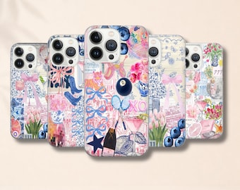 Coquette Collage Phone Case, Preppy Aesthetic