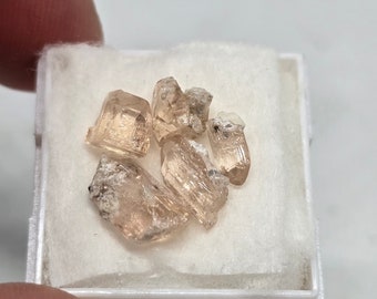 Gemmy Pink Topaz Lot Thomas Range Utah Minerals Crystals Gem Lapidary Rough