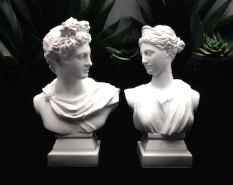 Diana Bust Apollo Bust Decorative Greek Statues Mythology Goddess Figurine Home Decor Ornaments