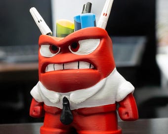 Anger Figure Pen Holder - Inside Out 2 - Desk Accessory
