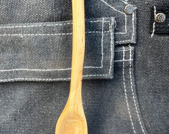 Redwood salt spoon