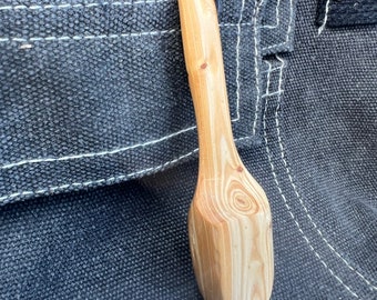 Redwood salt spoon