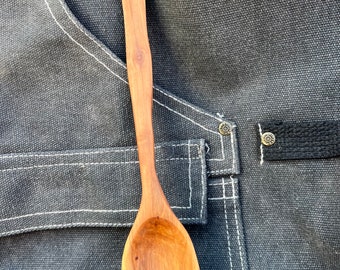 Apple wood table spoon