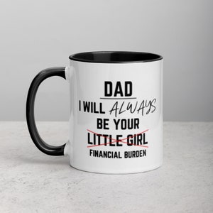 Dads Little Girl, Father&#39;s Day Mug, Funny Father&#39;s Day Gift 11oz Mug, Custom Mug for Parent or Grandparent, Gift for Daddy, Funny Dad Mug