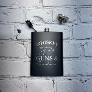 8oz BLACK Howdy Ho Flask 8oz BLACK Howdy Ho Flask