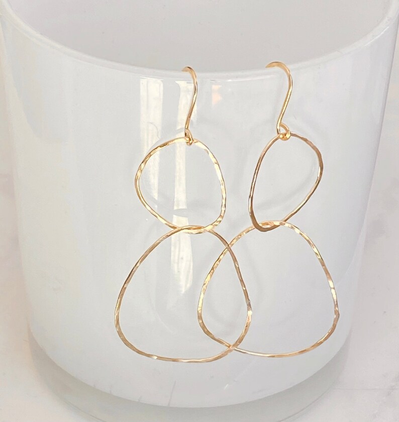 River rock earrings image 2