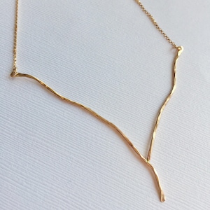 14kt gf branch necklace