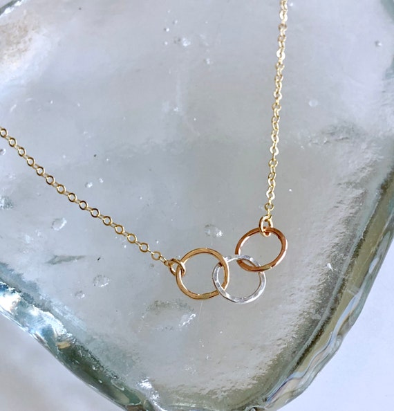 Metal cheap circle necklace