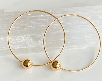 Large modern ball  hoops