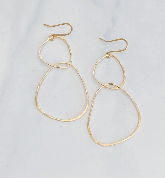 River rock earrings