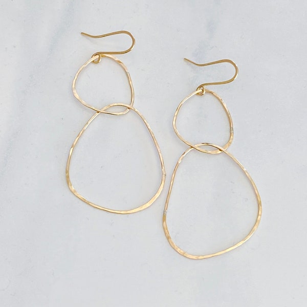 River rock earrings