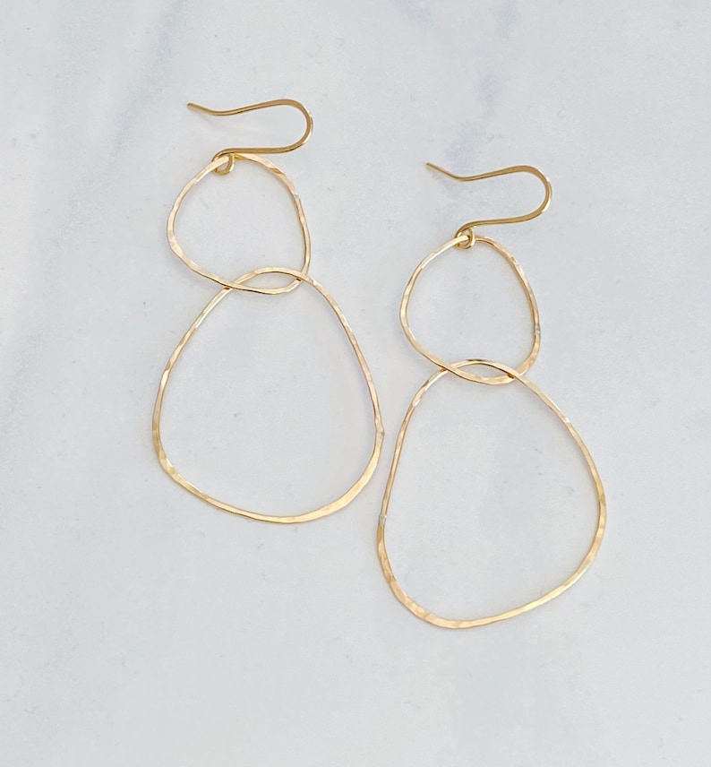 River rock earrings image 1