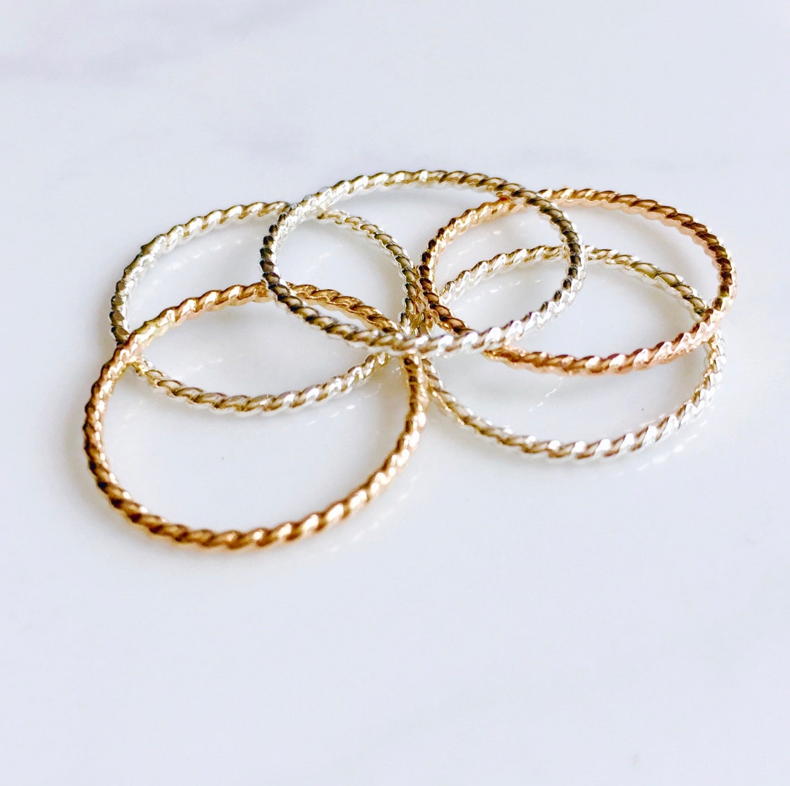 Stackable Rings-twist Wire - Etsy